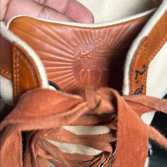 L.A.M.B. Tan and Brown Lace Up Boots - Picture 5 of 15